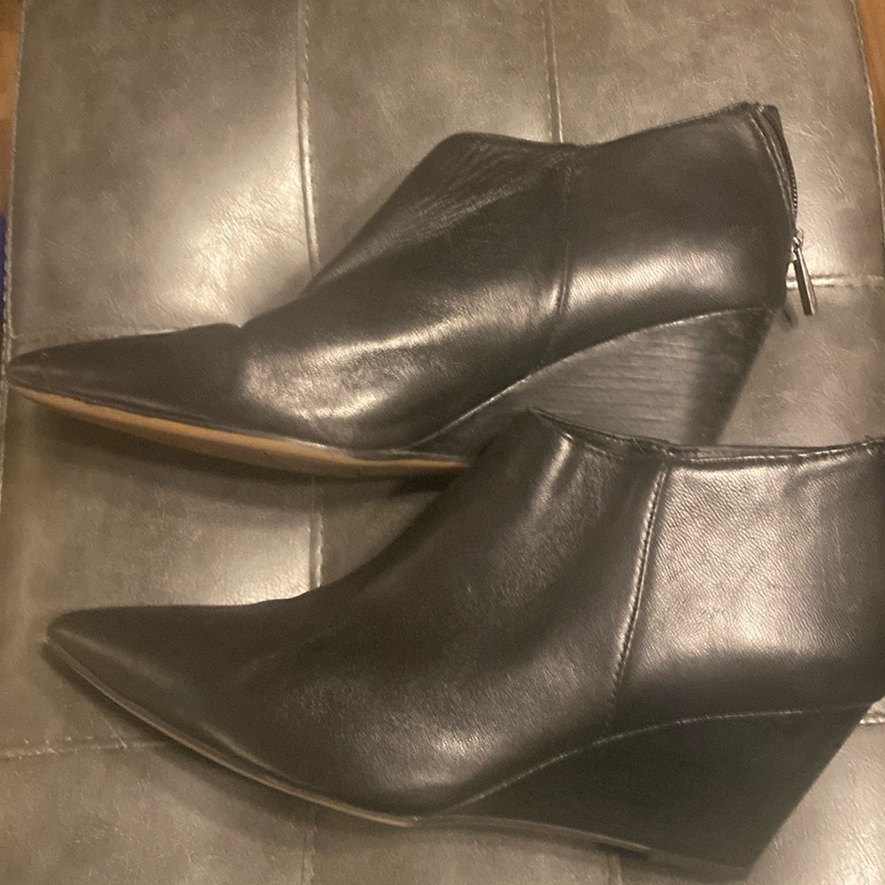 Franco Sarto Adrienne Pointed Toe Wedge Booties